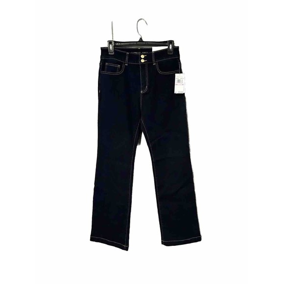 NWT Michael Kors Midnight‎ Dark Wash Stretch Selma Bootcut Jeans - Size 4 - Picture 1 of 5